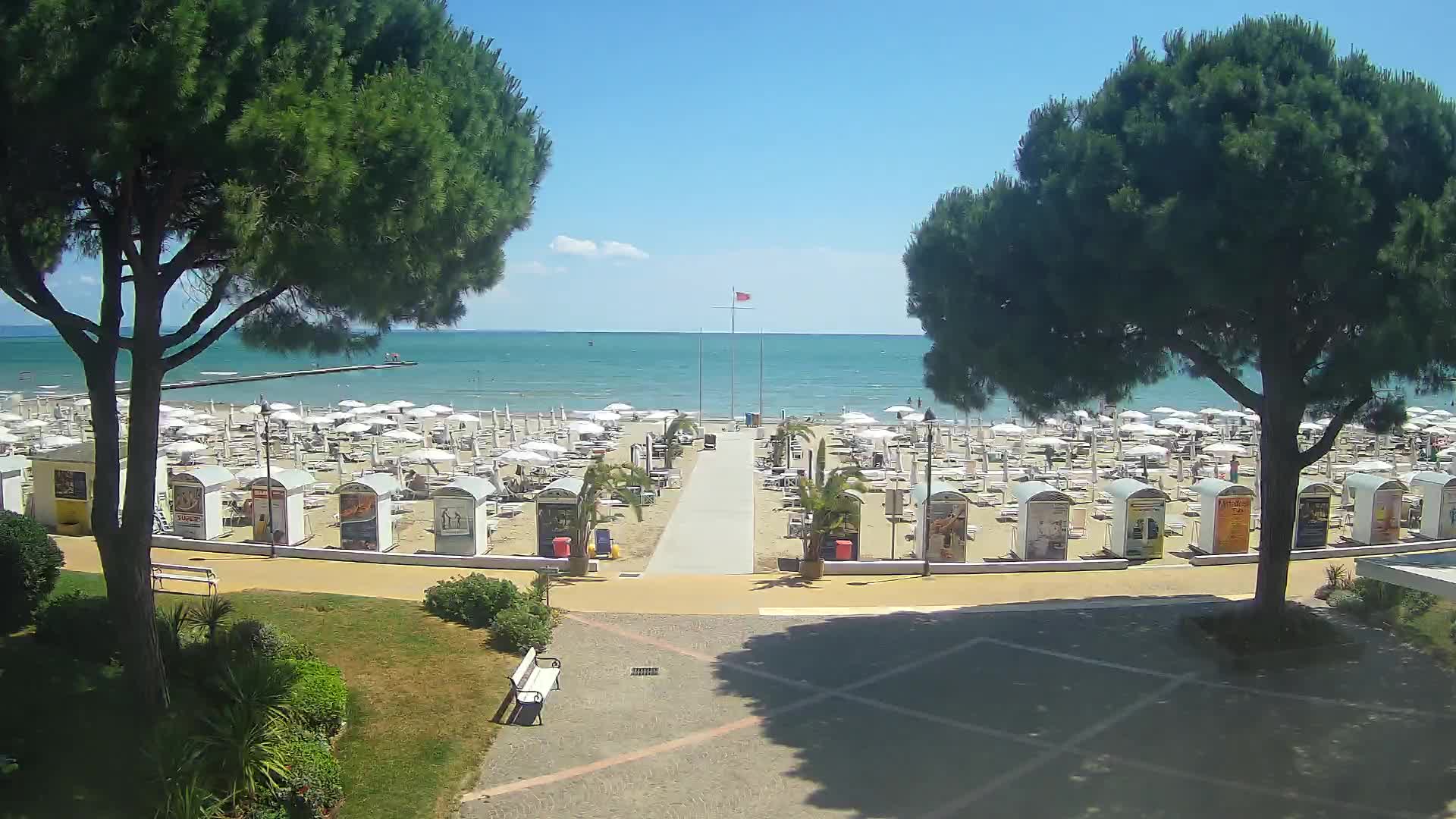 Entrée Plage Grado | Vue en Direct sur le Littoral