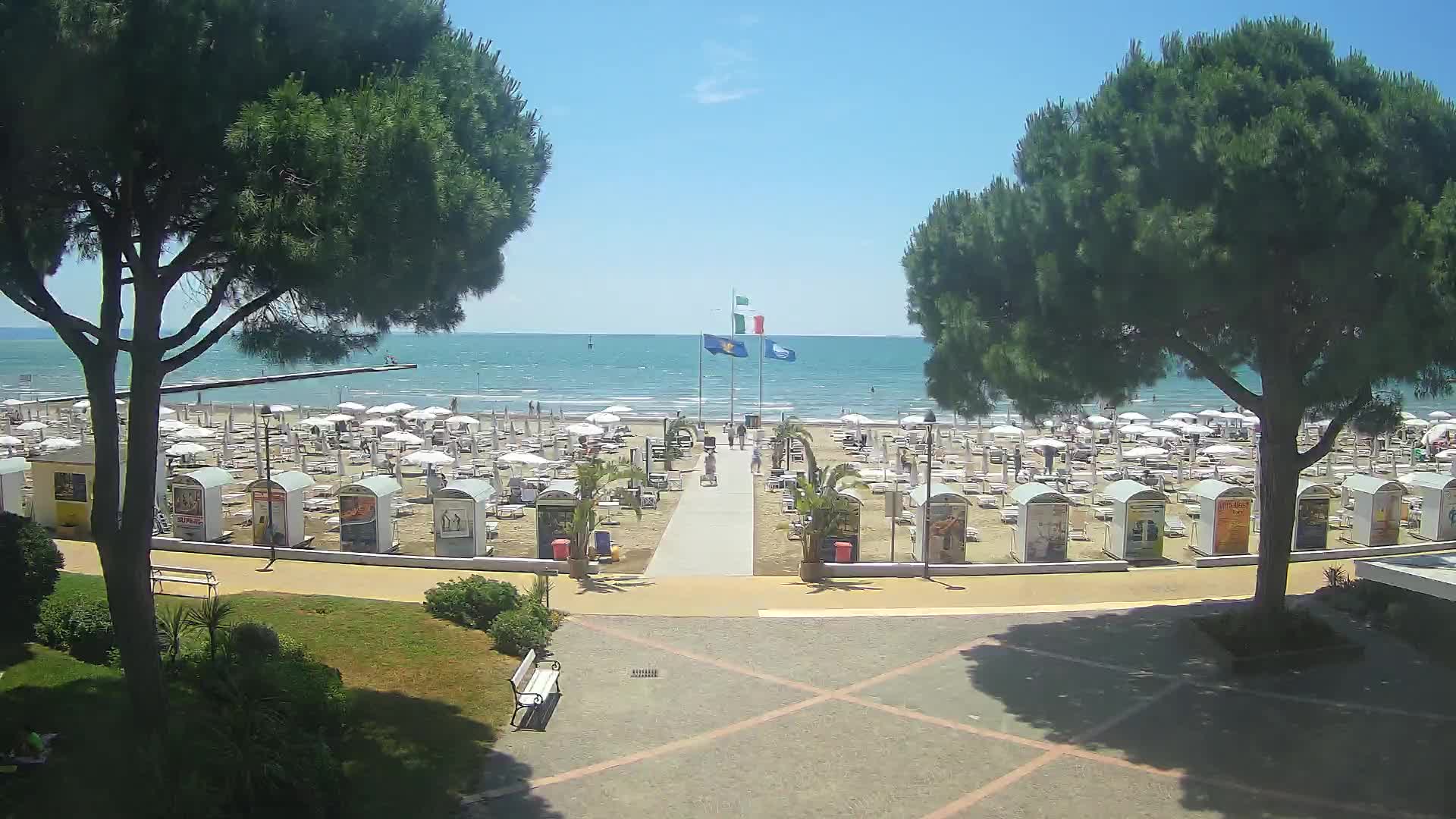 Entrée Plage Grado | Vue en Direct sur le Littoral