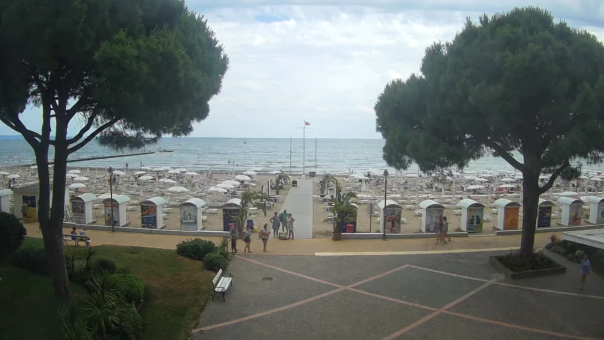Entrée Plage Grado | Vue en Direct sur le Littoral