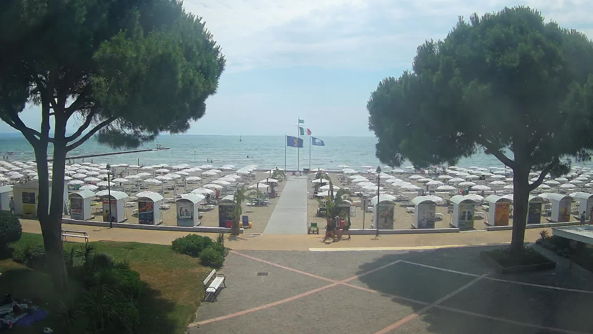 Entrée Plage Grado | Vue en Direct sur le Littoral