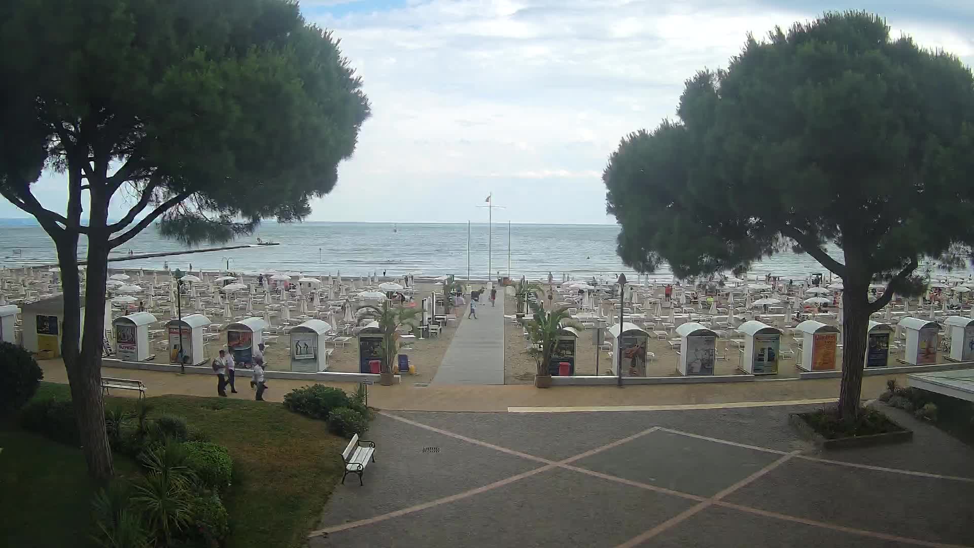 Grado Strand Eingang | Live-Ansicht der Küste