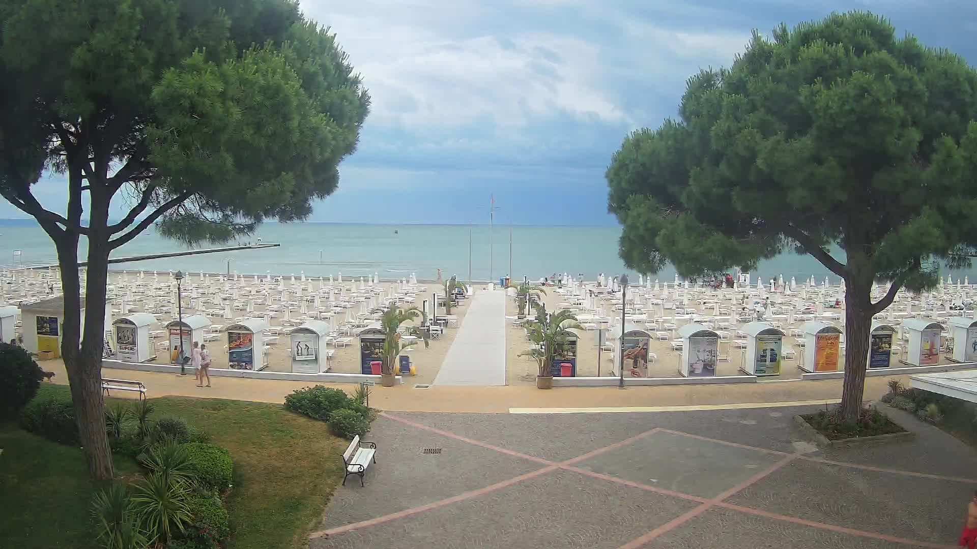 Grado Strand Eingang | Live-Ansicht der Küste