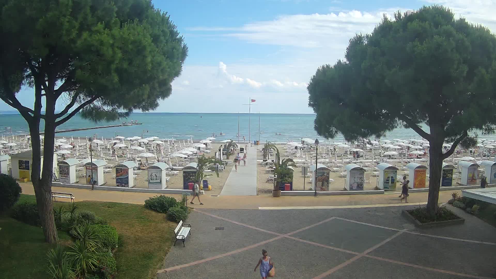 Entrée Plage Grado | Vue en Direct sur le Littoral