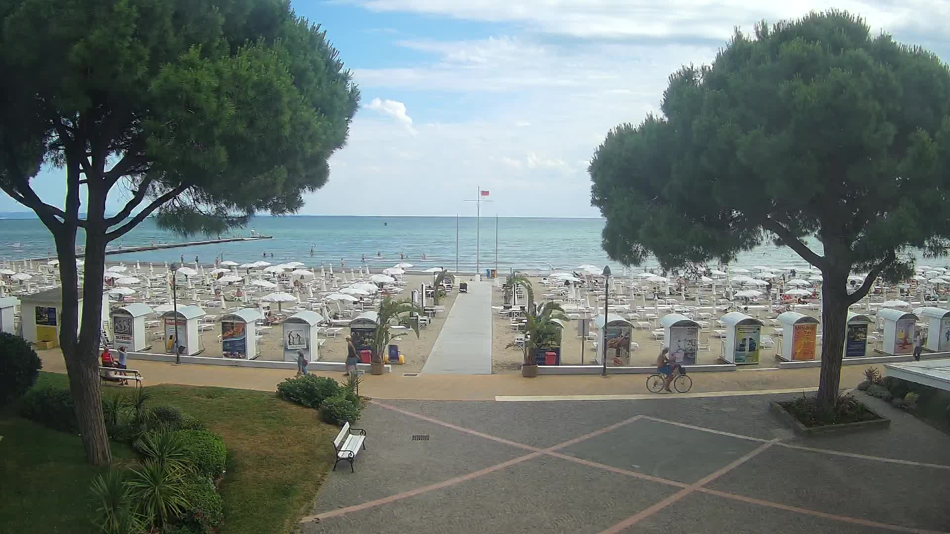Entrée Plage Grado | Vue en Direct sur le Littoral