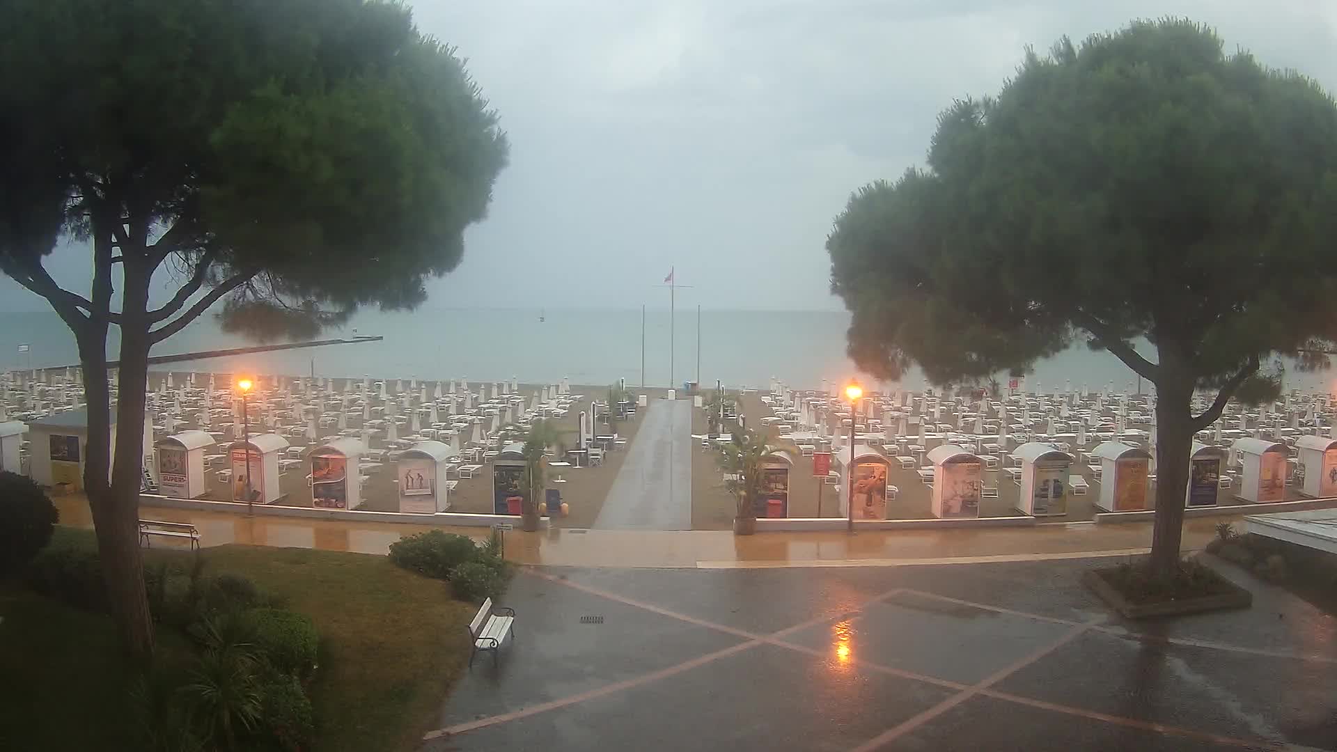 Entrée Plage Grado | Vue en Direct sur le Littoral