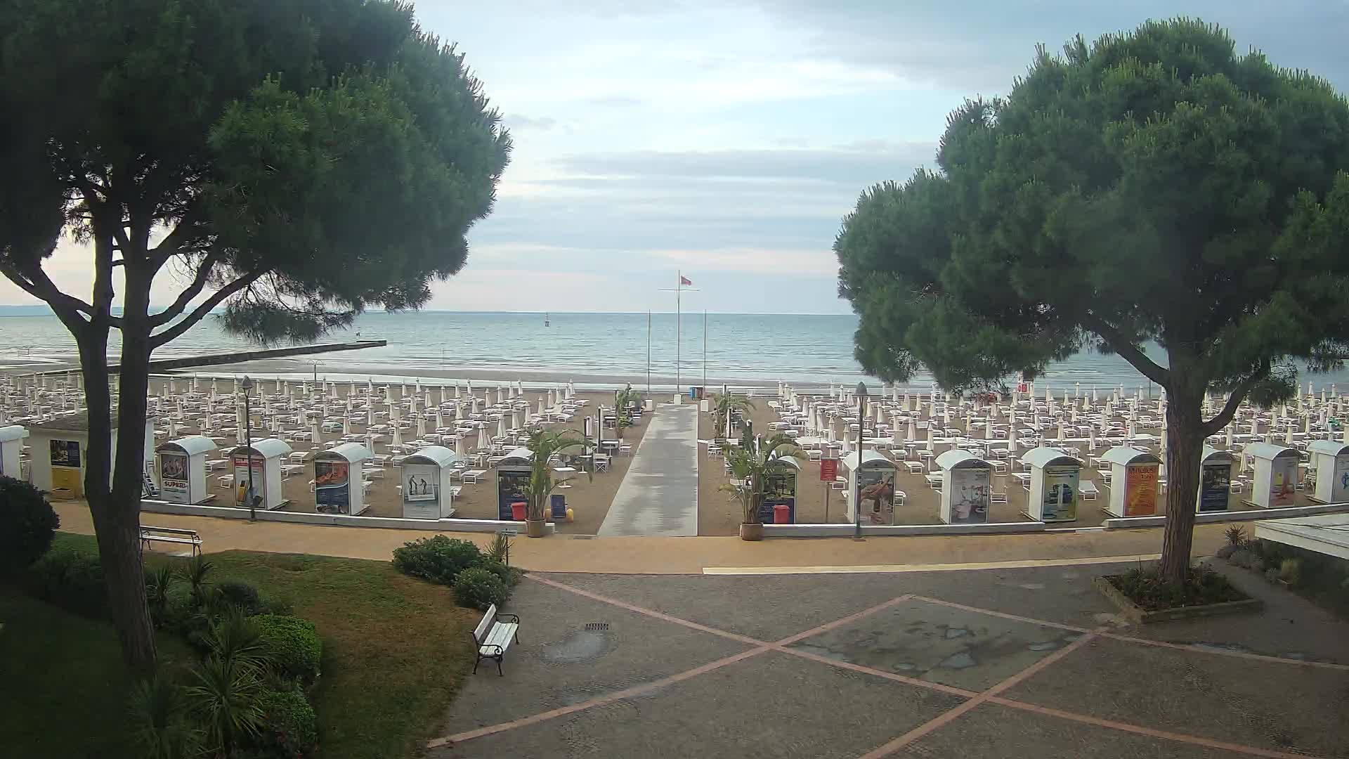 Grado Strand Eingang | Live-Ansicht der Küste