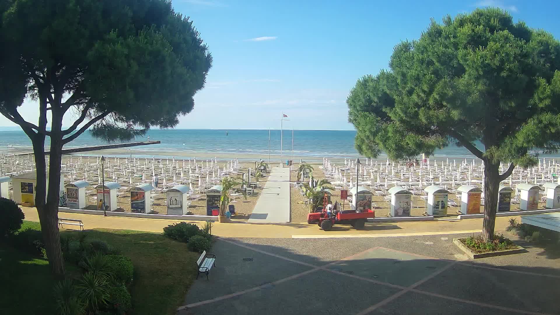 Entrée Plage Grado | Vue en Direct sur le Littoral