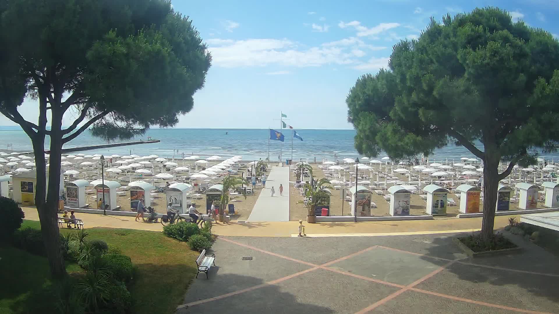 Entrée Plage Grado | Vue en Direct sur le Littoral