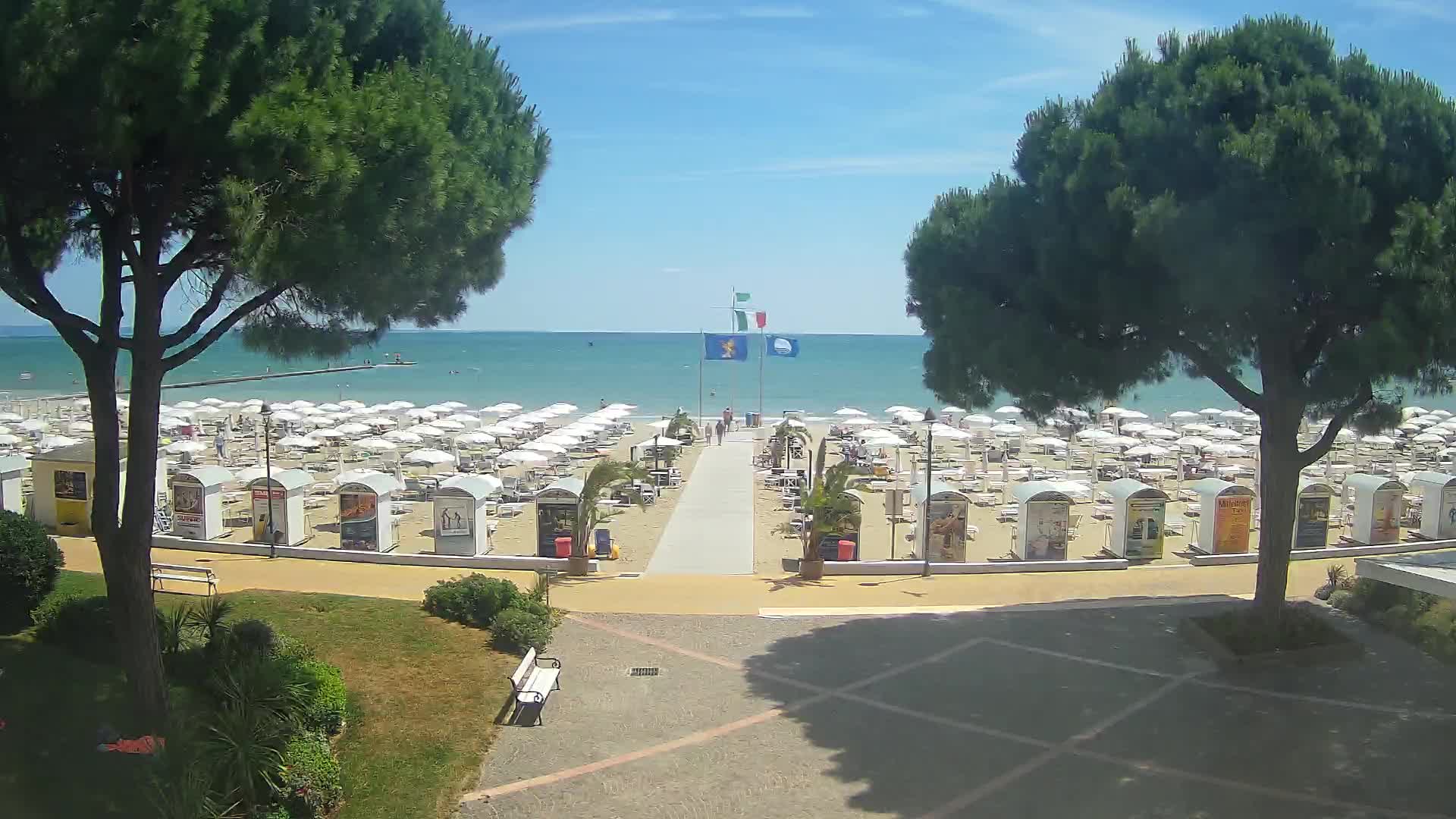 Entrée Plage Grado | Vue en Direct sur le Littoral