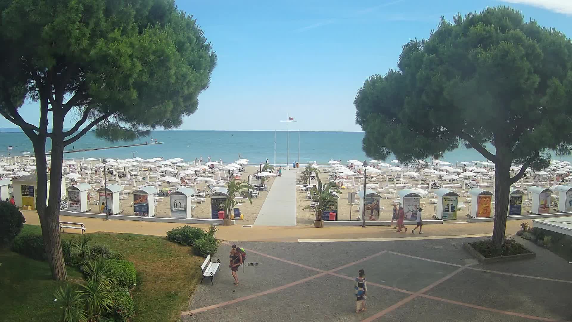 Entrée Plage Grado | Vue en Direct sur le Littoral