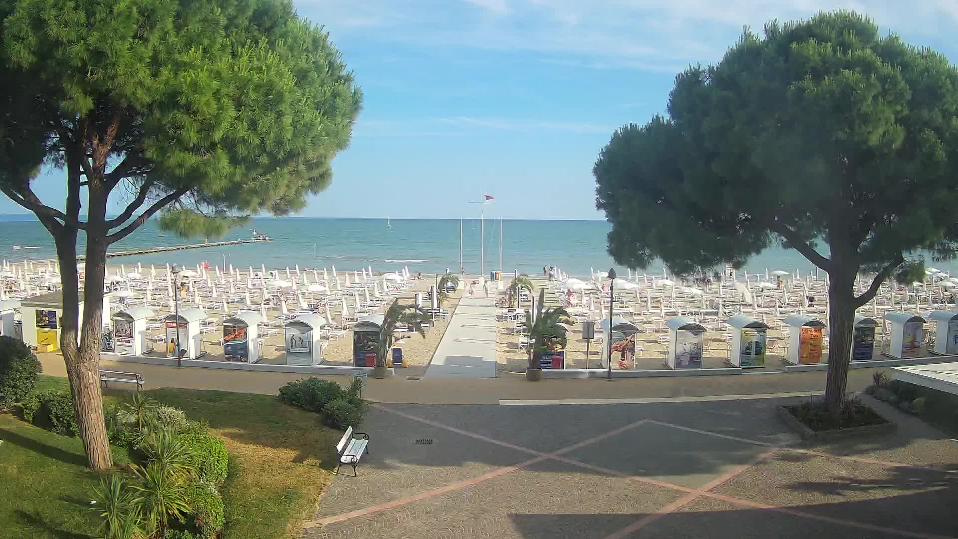 Entrée Plage Grado | Vue en Direct sur le Littoral