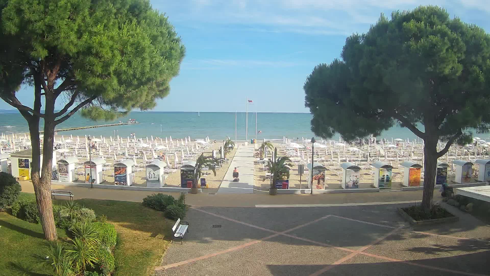 Entrée Plage Grado | Vue en Direct sur le Littoral