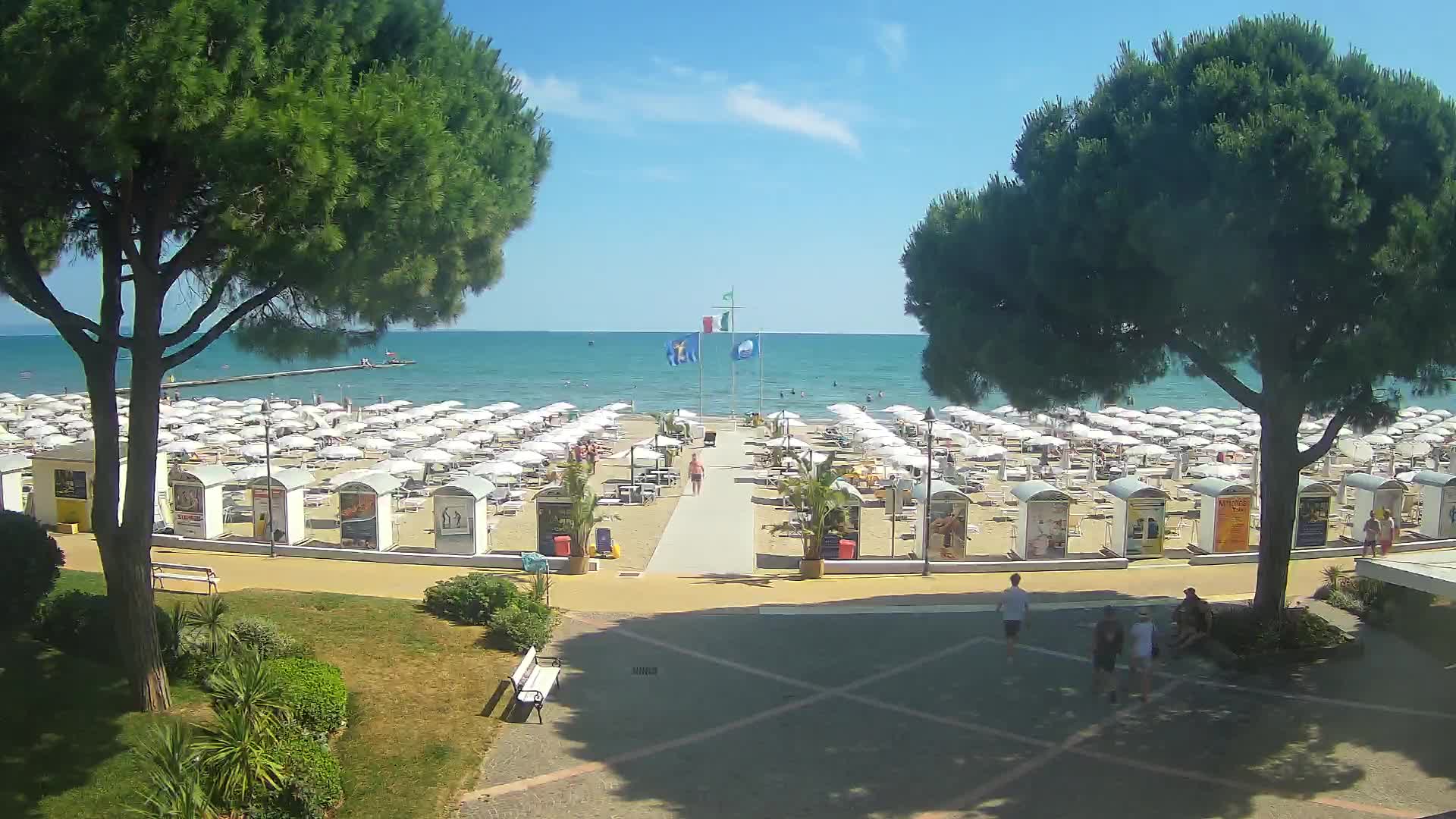 Grado Strand Eingang | Live-Ansicht der Küste