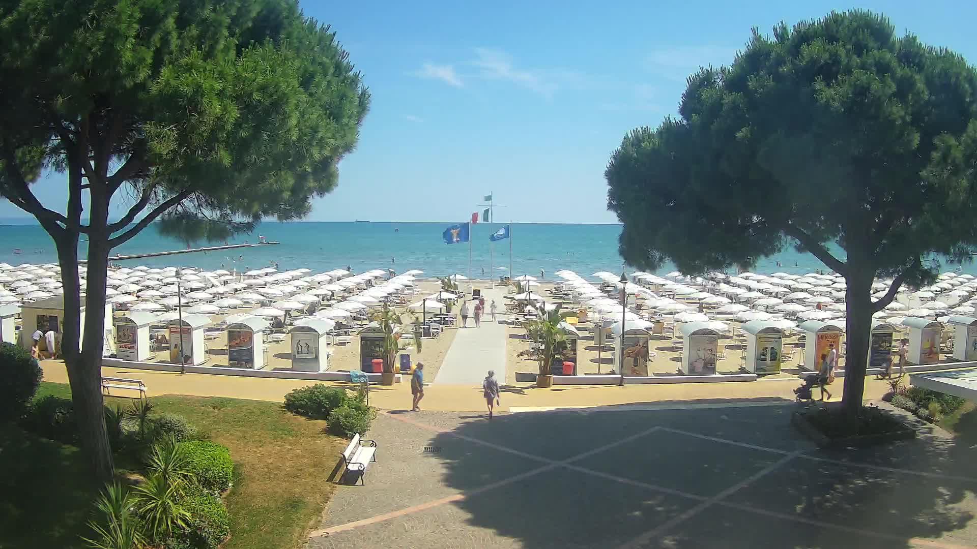 Entrée Plage Grado | Vue en Direct sur le Littoral