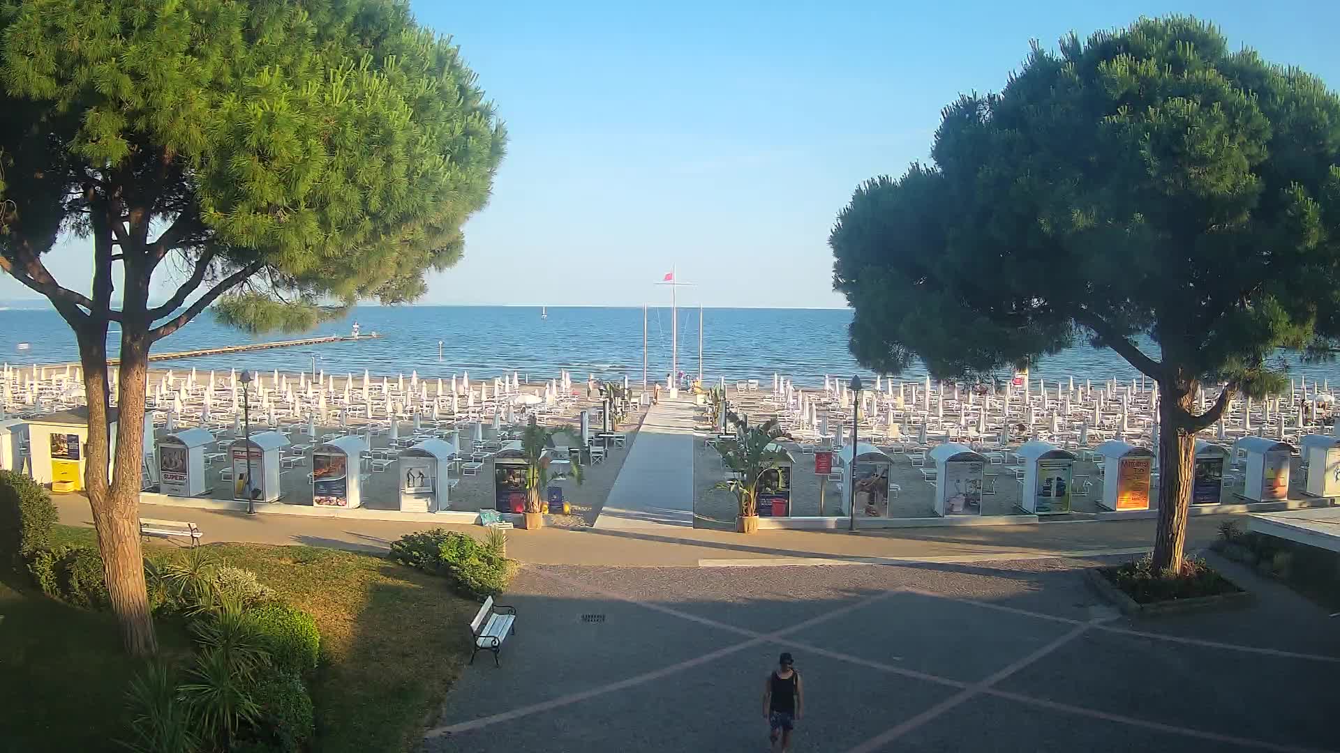 Grado Strand Eingang | Live-Ansicht der Küste