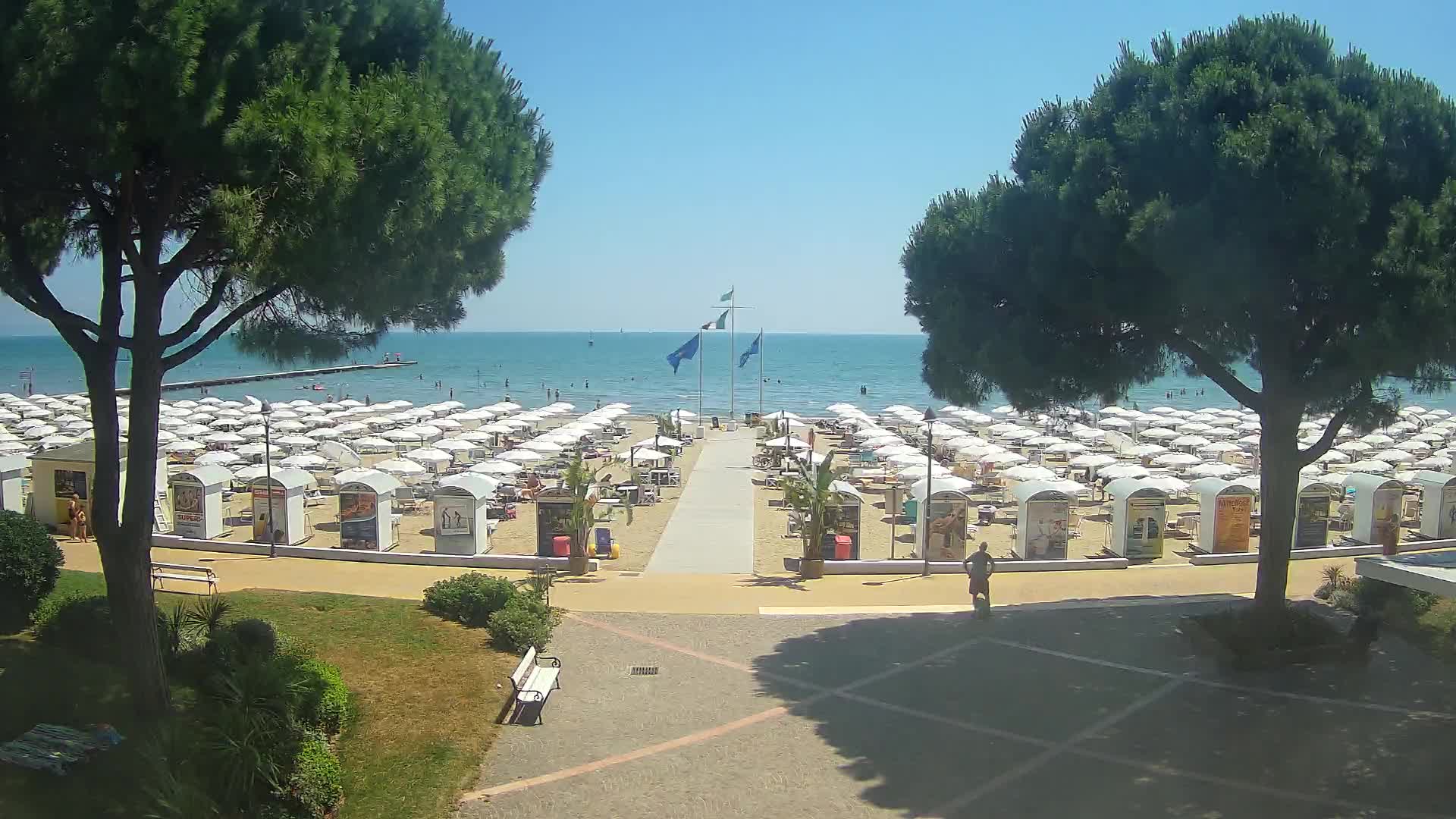 Grado Strand Eingang | Live-Ansicht der Küste