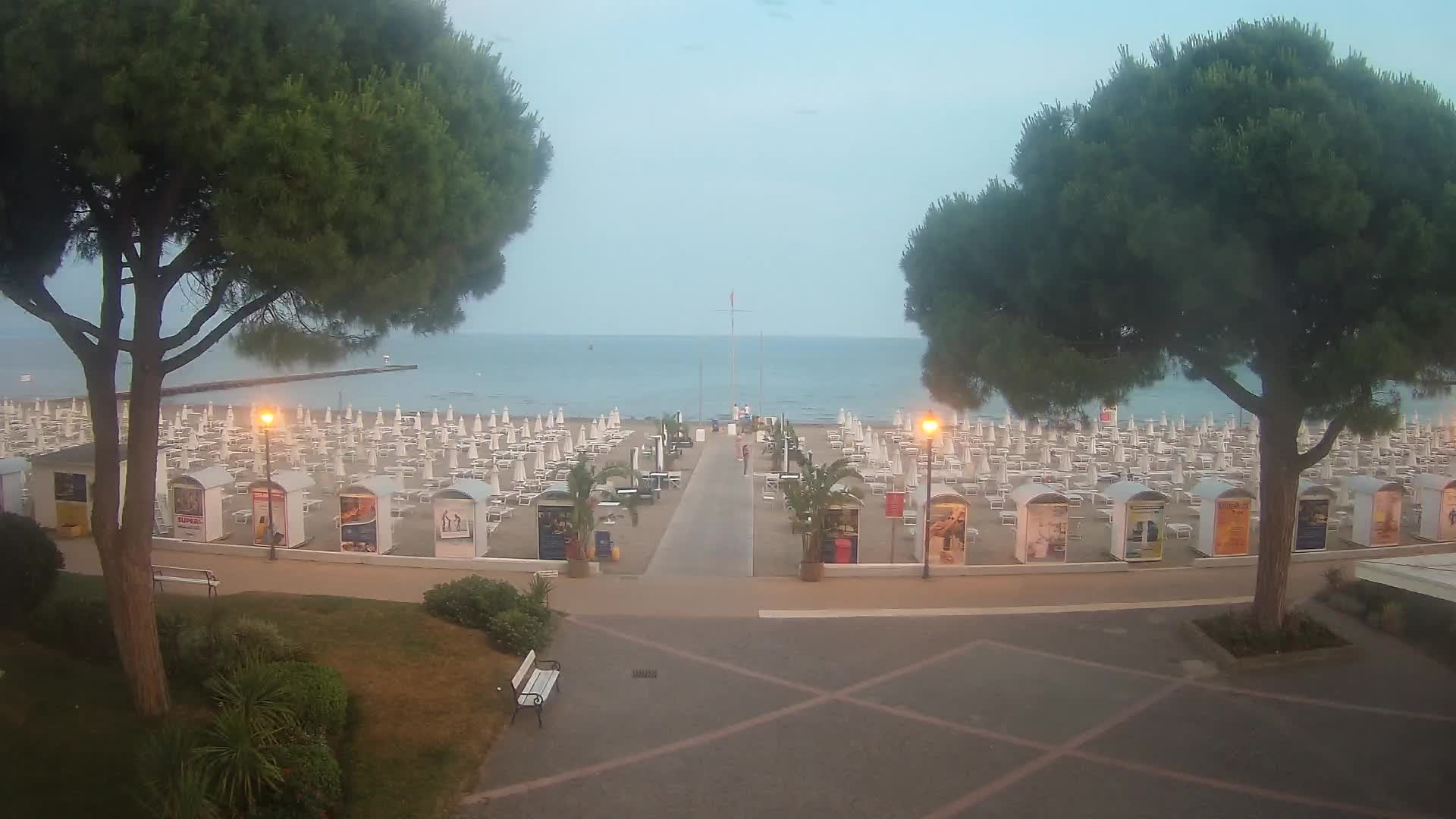 Grado Strand Eingang | Live-Ansicht der Küste