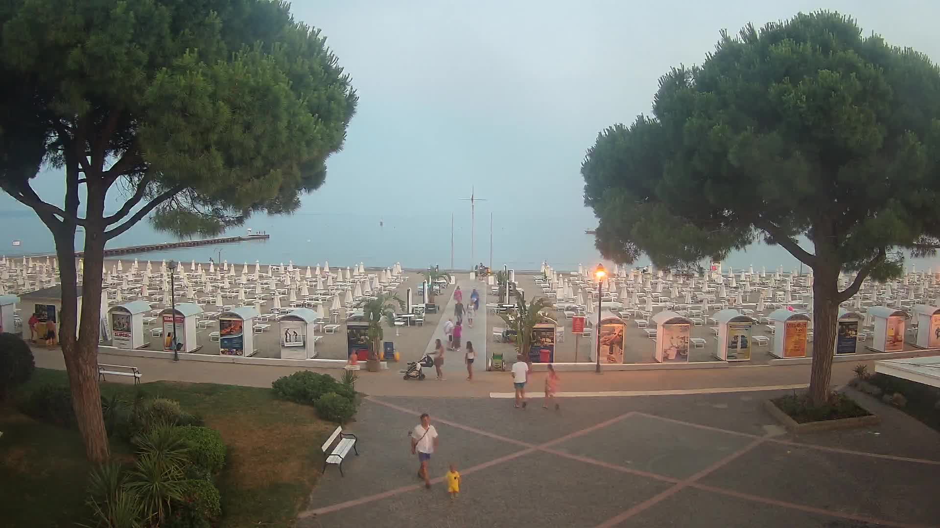 Grado Strand Eingang | Live-Ansicht der Küste