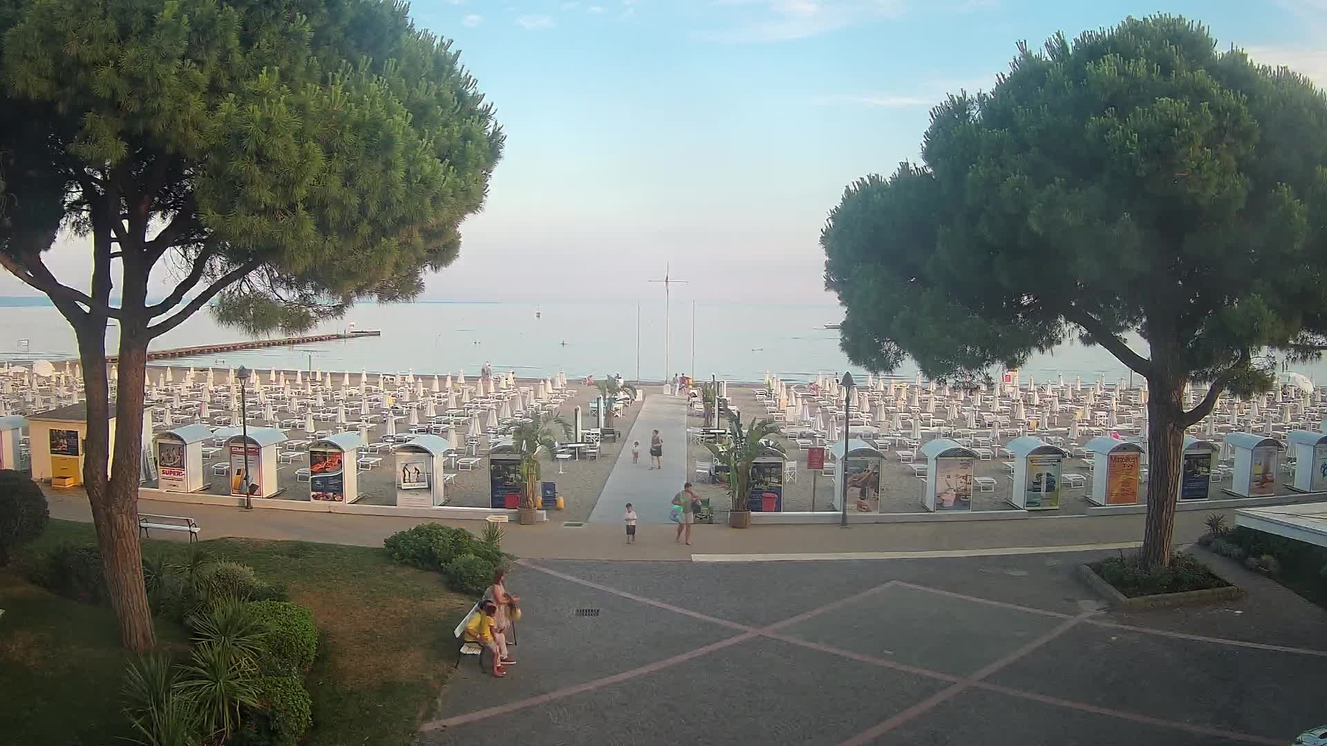 Grado Strand Eingang | Live-Ansicht der Küste