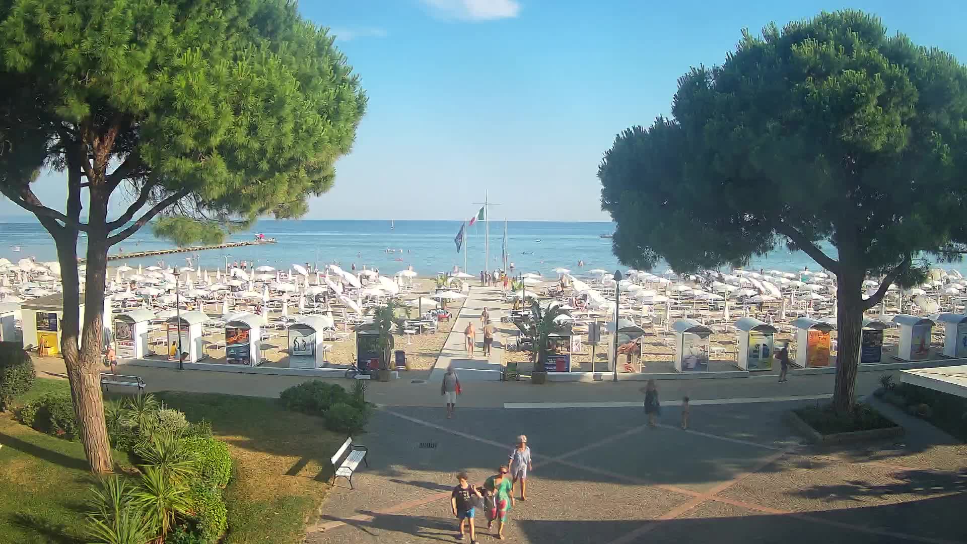 Entrée Plage Grado | Vue en Direct sur le Littoral
