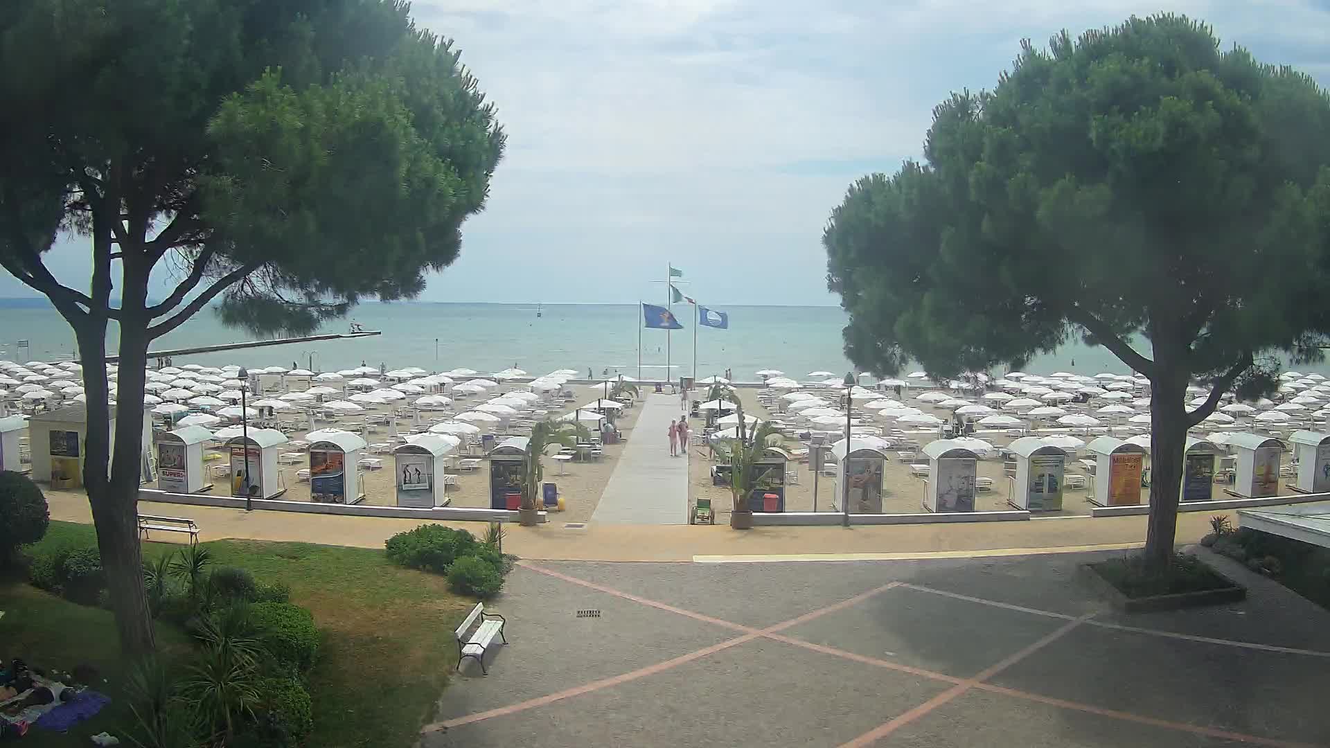 Grado Strand Eingang | Live-Ansicht der Küste