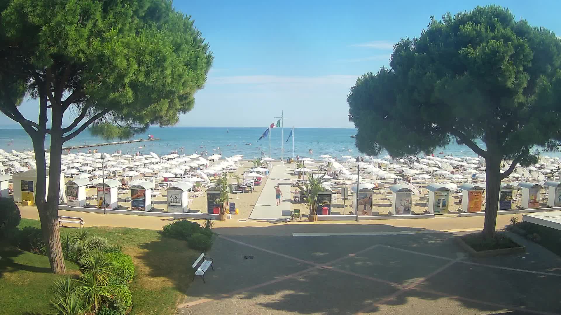 Entrée Plage Grado | Vue en Direct sur le Littoral