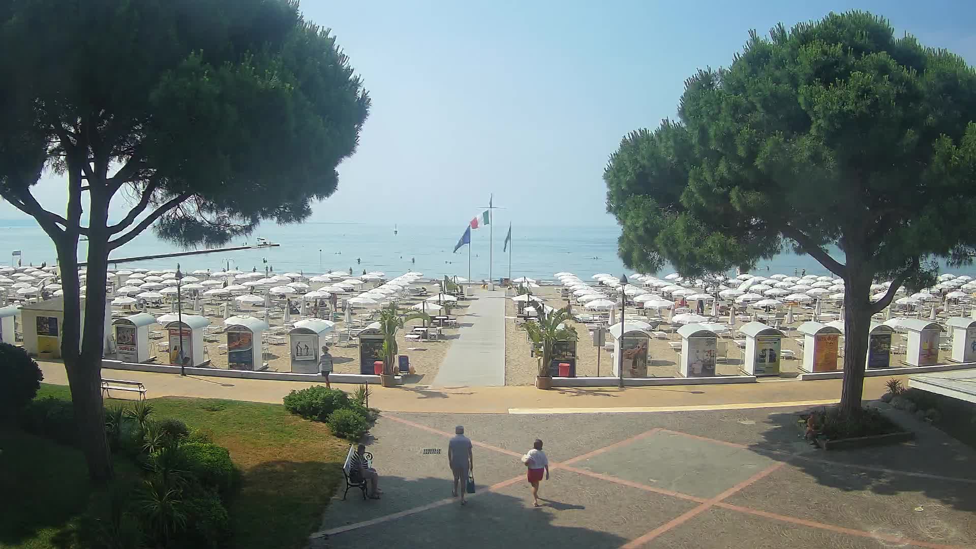 Grado Strand Eingang | Live-Ansicht der Küste