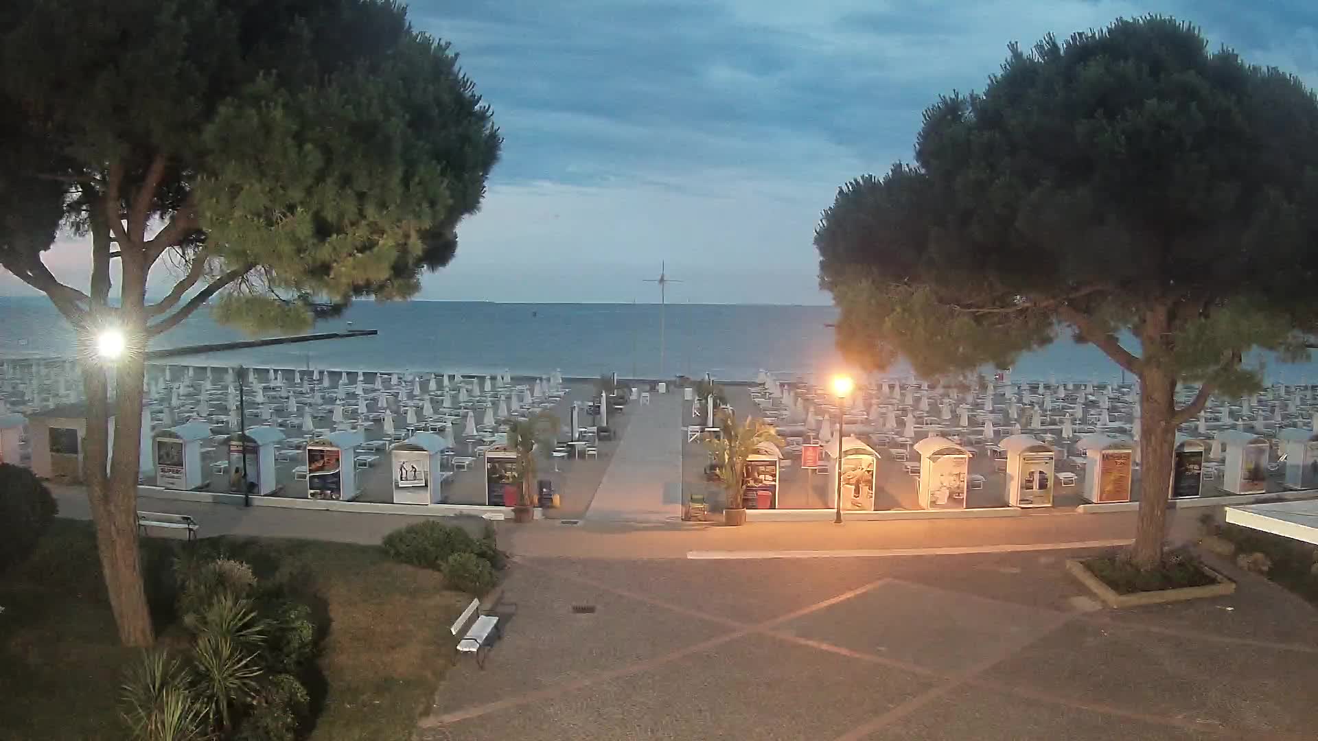Entrée Plage Grado | Vue en Direct sur le Littoral