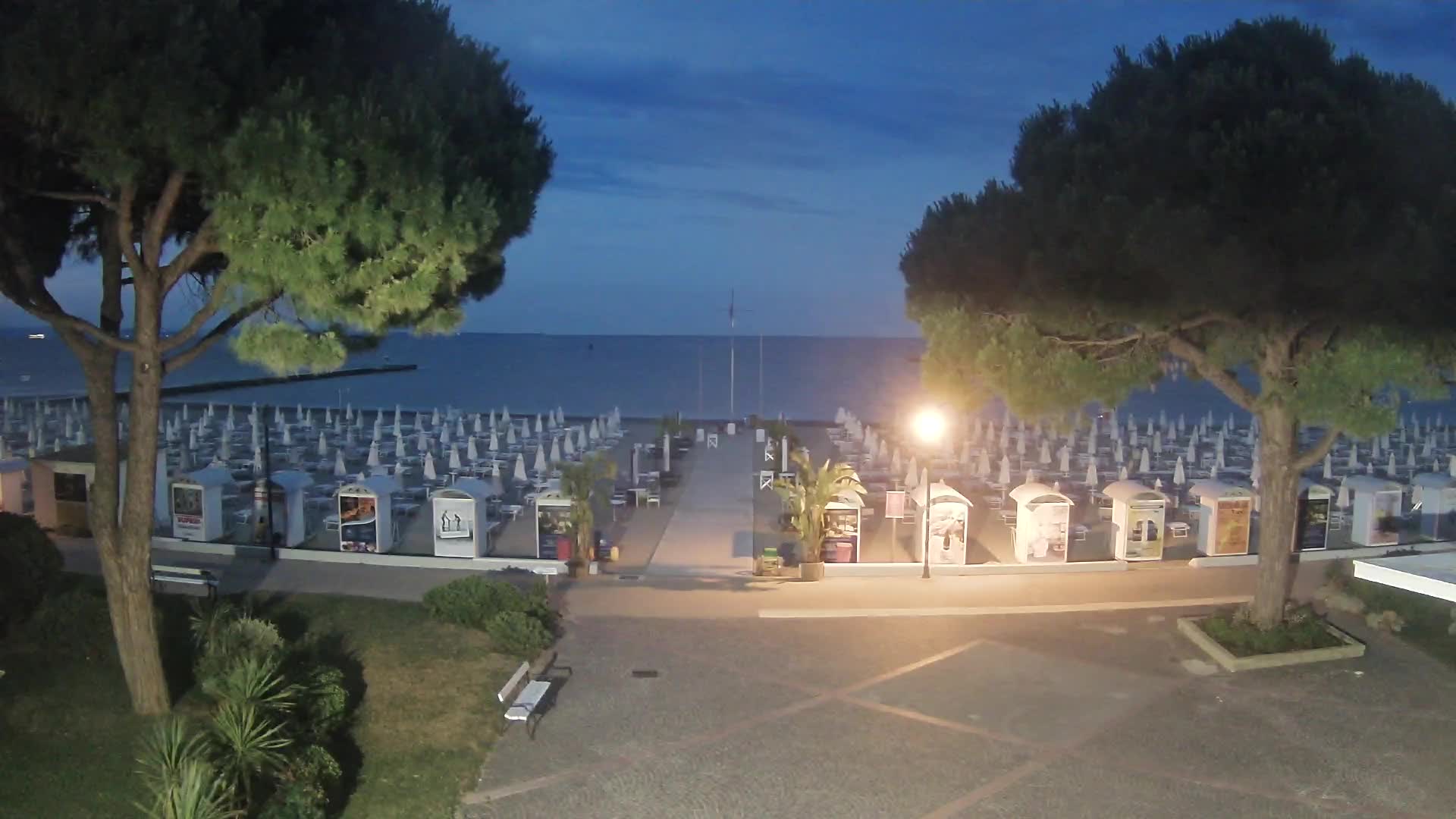 Entrée Plage Grado | Vue en Direct sur le Littoral