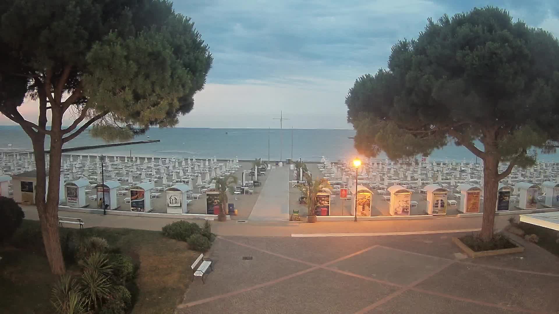 Entrée Plage Grado | Vue en Direct sur le Littoral