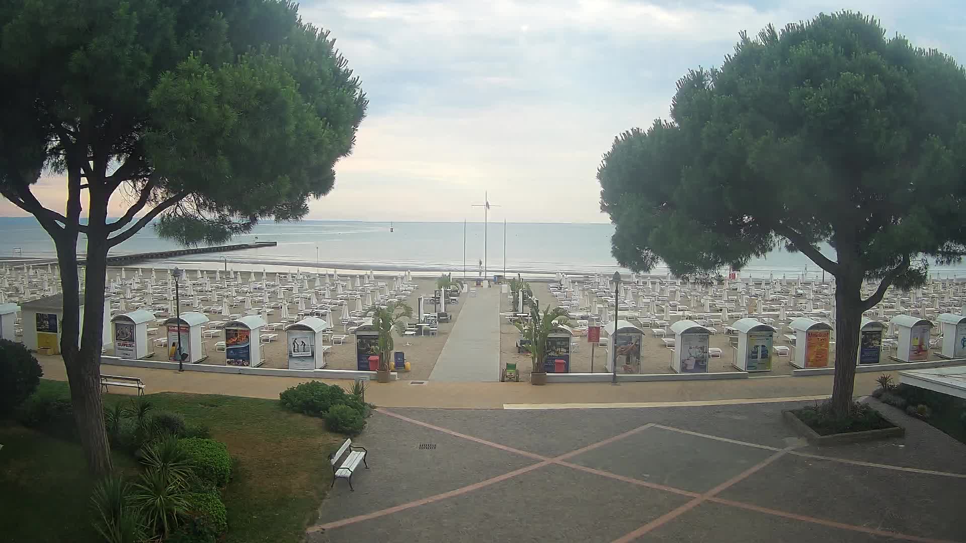 Grado Strand Eingang | Live-Ansicht der Küste