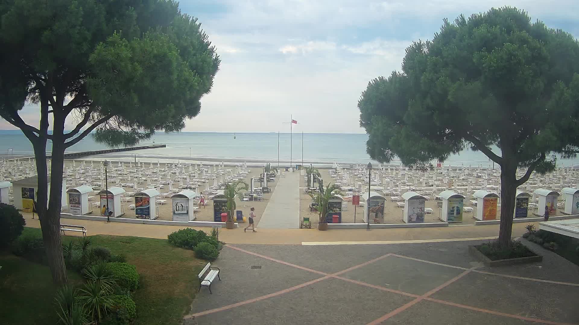 Grado Strand Eingang | Live-Ansicht der Küste