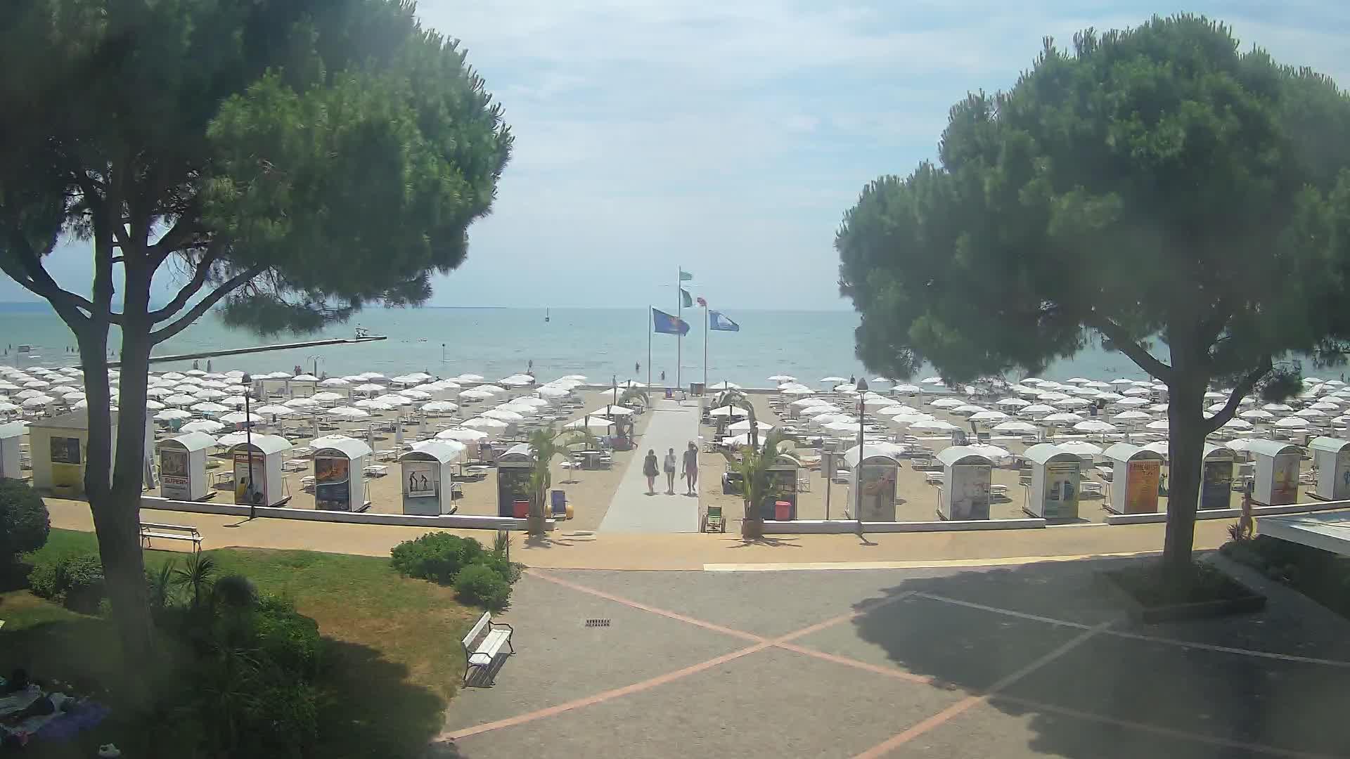 Entrée Plage Grado | Vue en Direct sur le Littoral