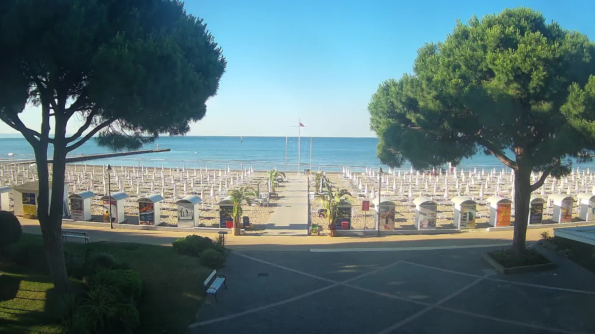 Grado Strand Eingang | Live-Ansicht der Küste