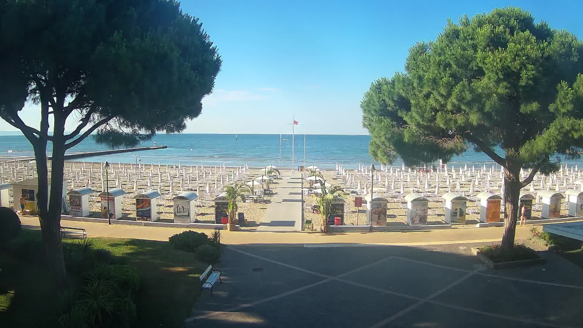 Entrée Plage Grado | Vue en Direct sur le Littoral