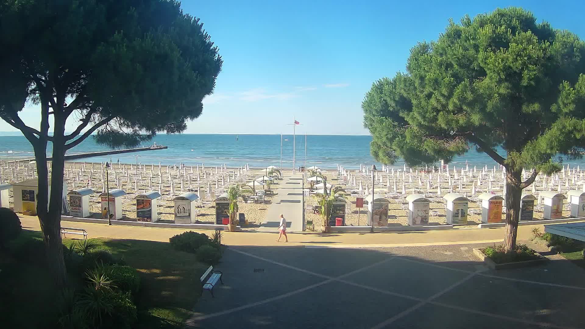 Grado Strand Eingang | Live-Ansicht der Küste