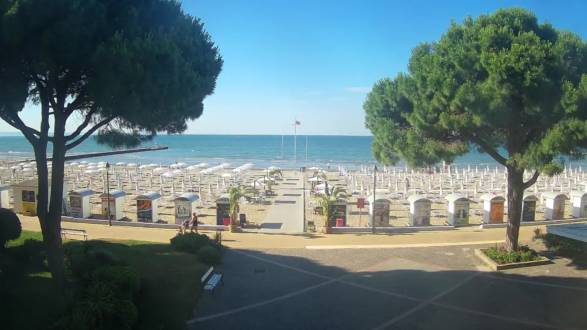 Grado Strand Eingang | Live-Ansicht der Küste
