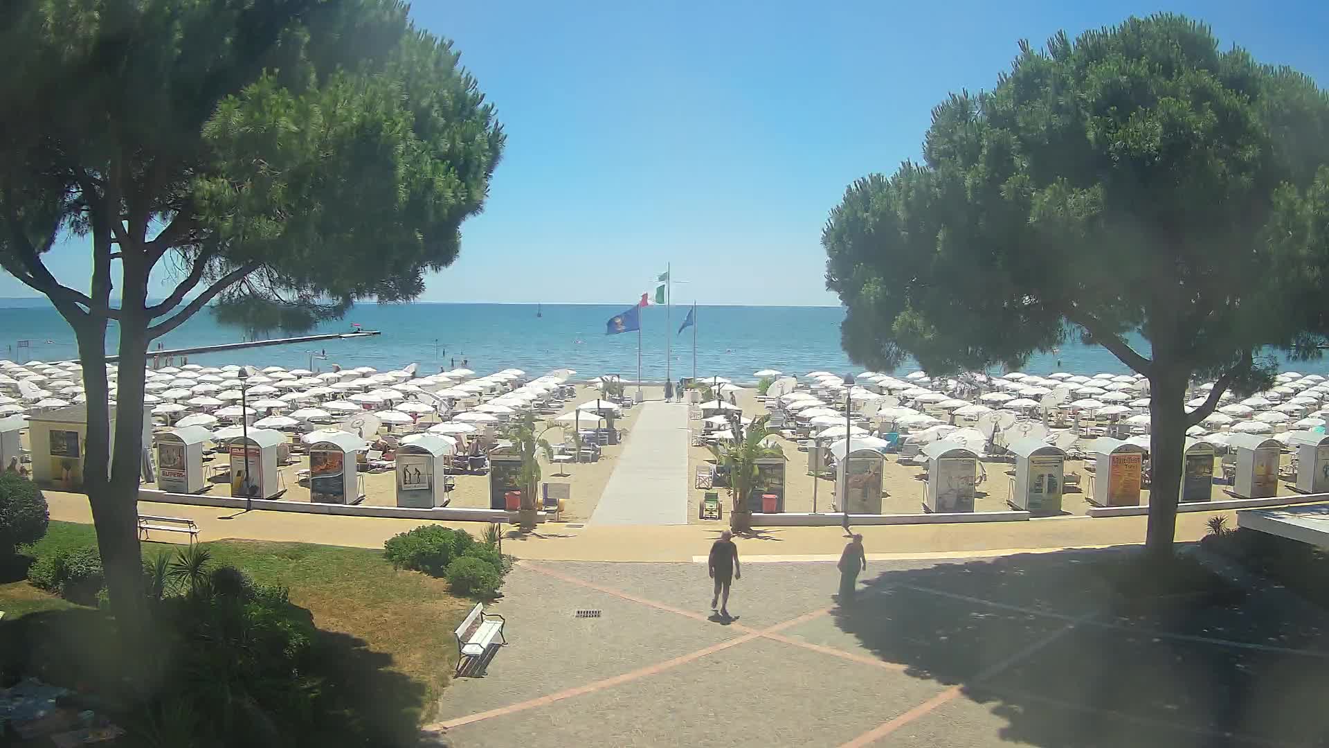 Grado Strand Eingang | Live-Ansicht der Küste