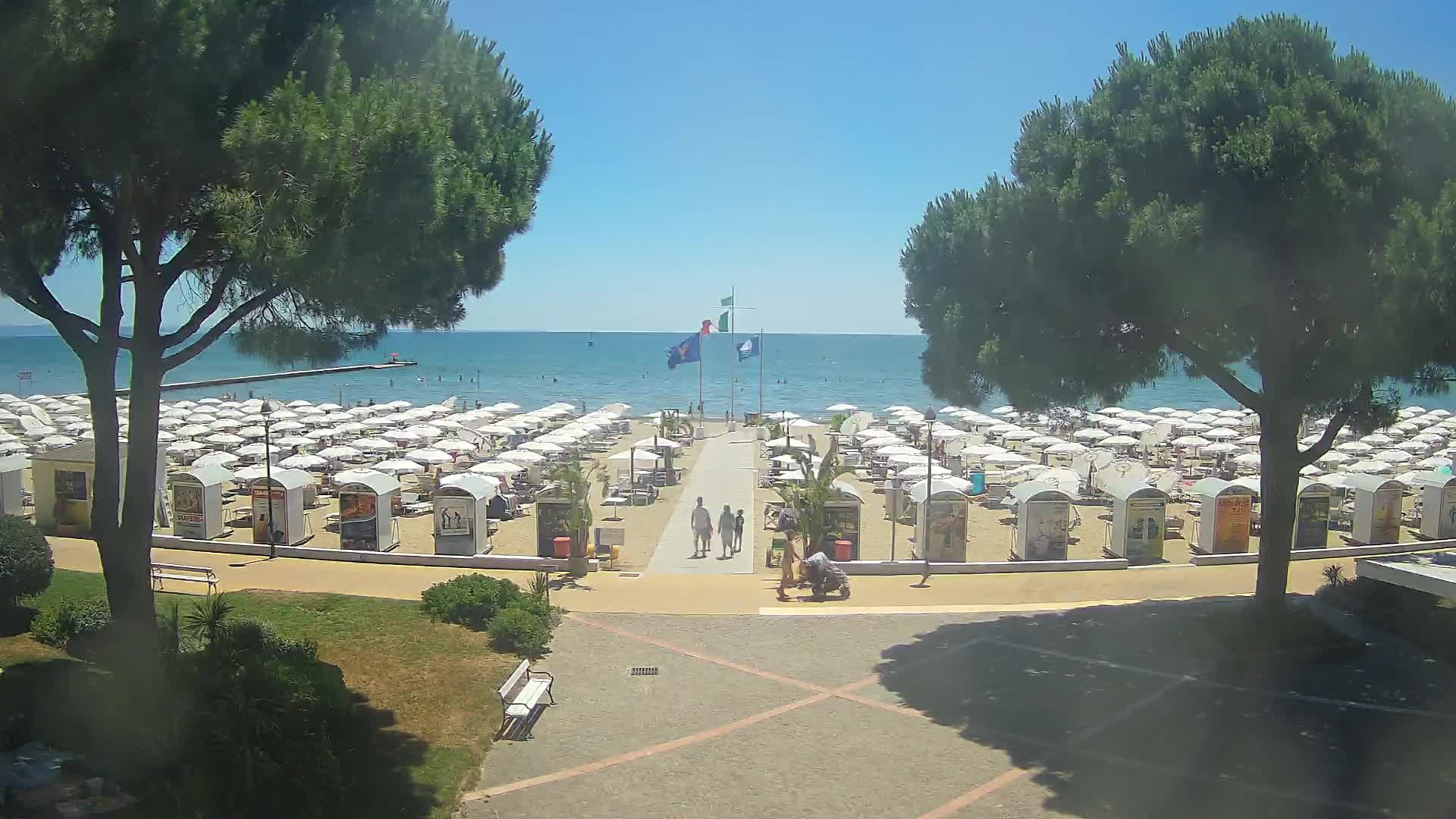 Grado Strand Eingang | Live-Ansicht der Küste