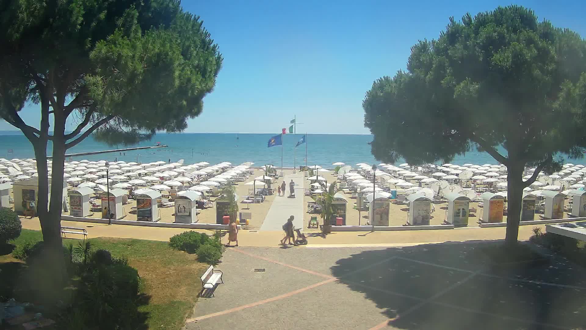 Grado Strand Eingang | Live-Ansicht der Küste