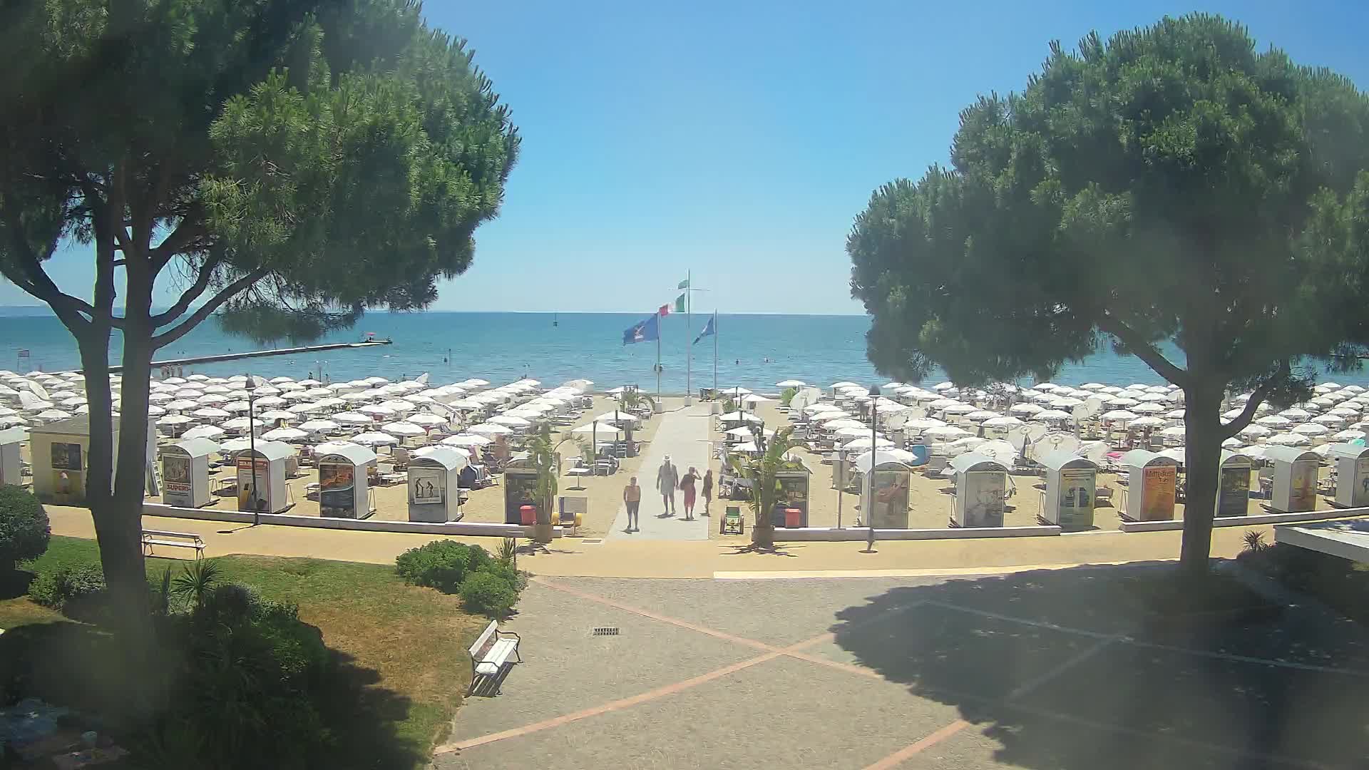 Entrée Plage Grado | Vue en Direct sur le Littoral