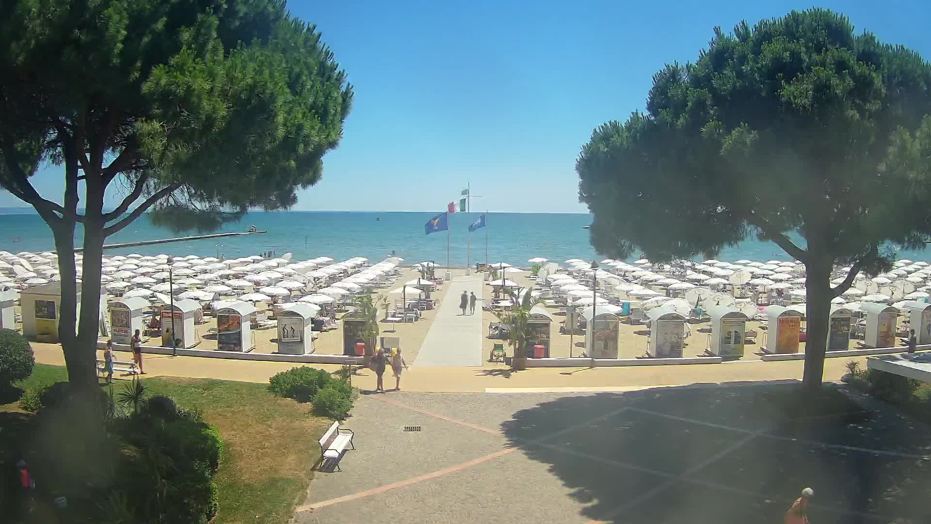 Grado Strand Eingang | Live-Ansicht der Küste