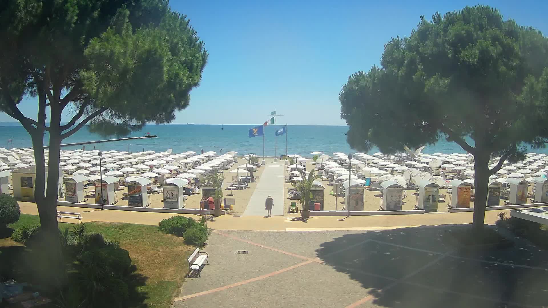 Grado Strand Eingang | Live-Ansicht der Küste