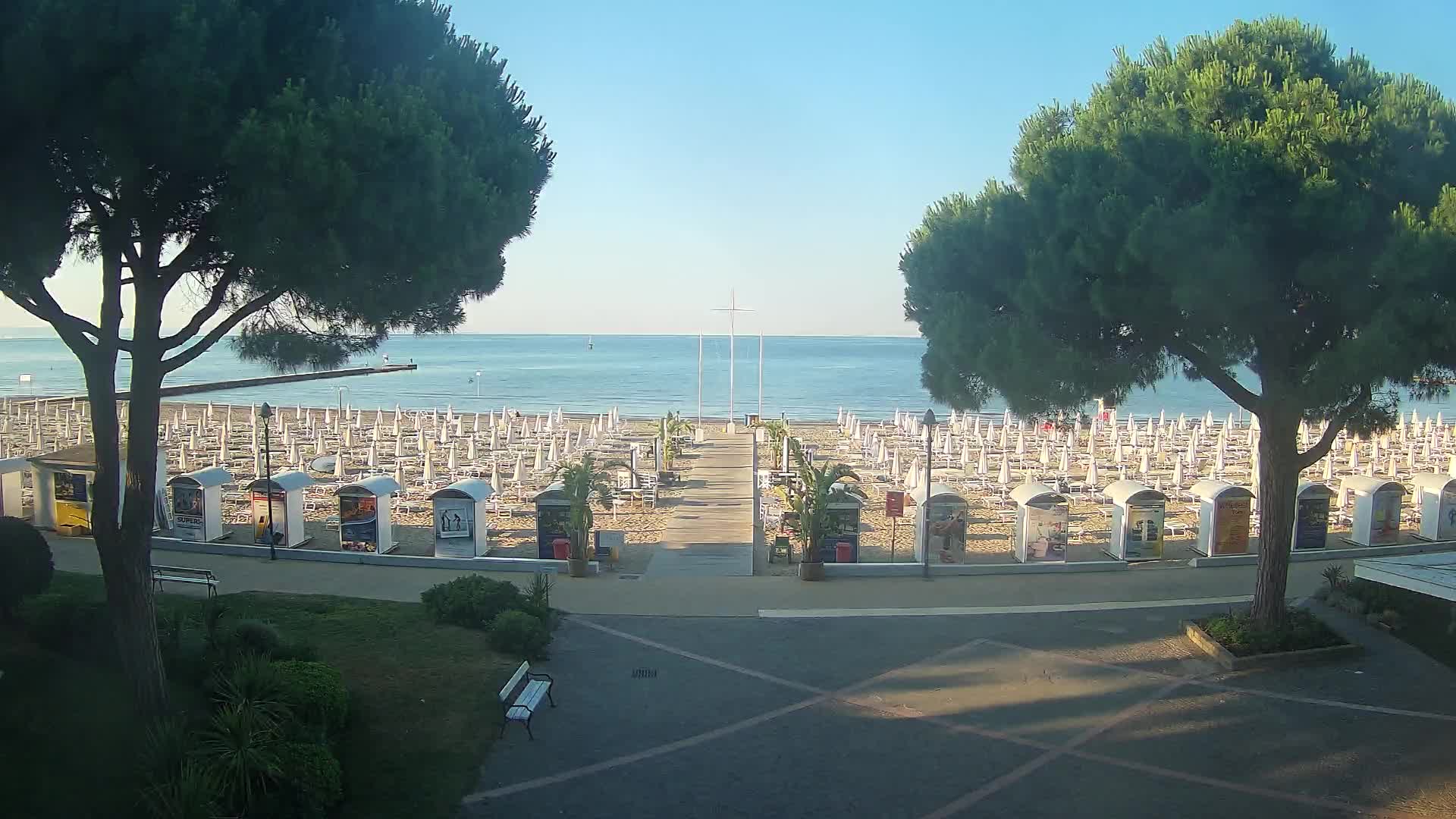 Grado Strand Eingang | Live-Ansicht der Küste