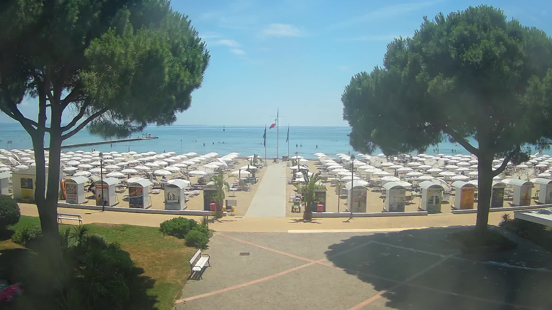 Grado Strand Eingang | Live-Ansicht der Küste