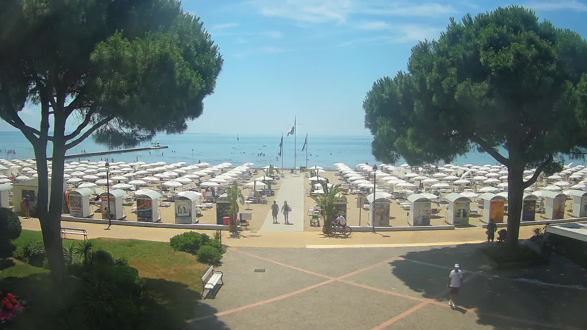 Entrée Plage Grado | Vue en Direct sur le Littoral