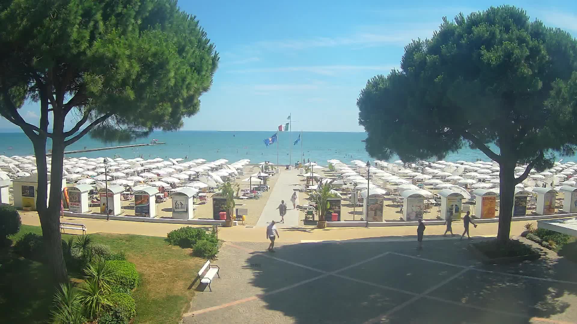 Entrée Plage Grado | Vue en Direct sur le Littoral