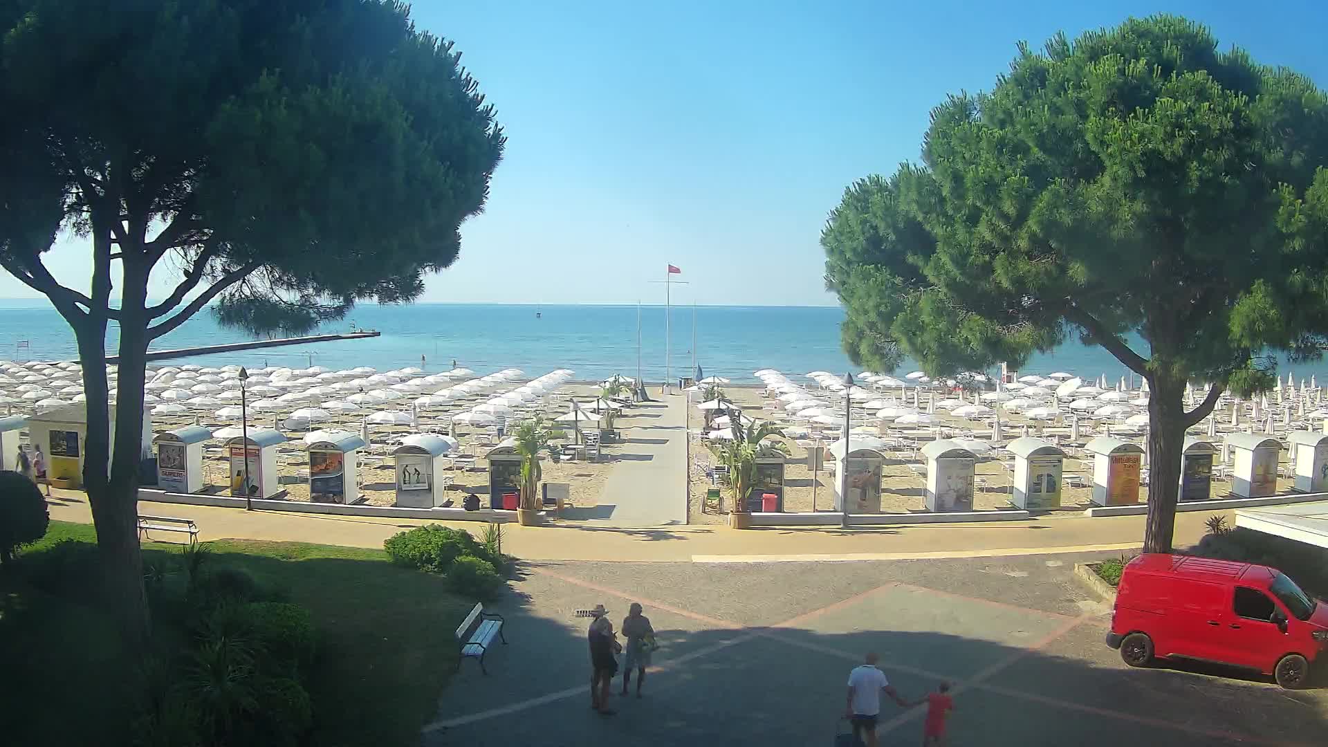 Grado Strand Eingang | Live-Ansicht der Küste