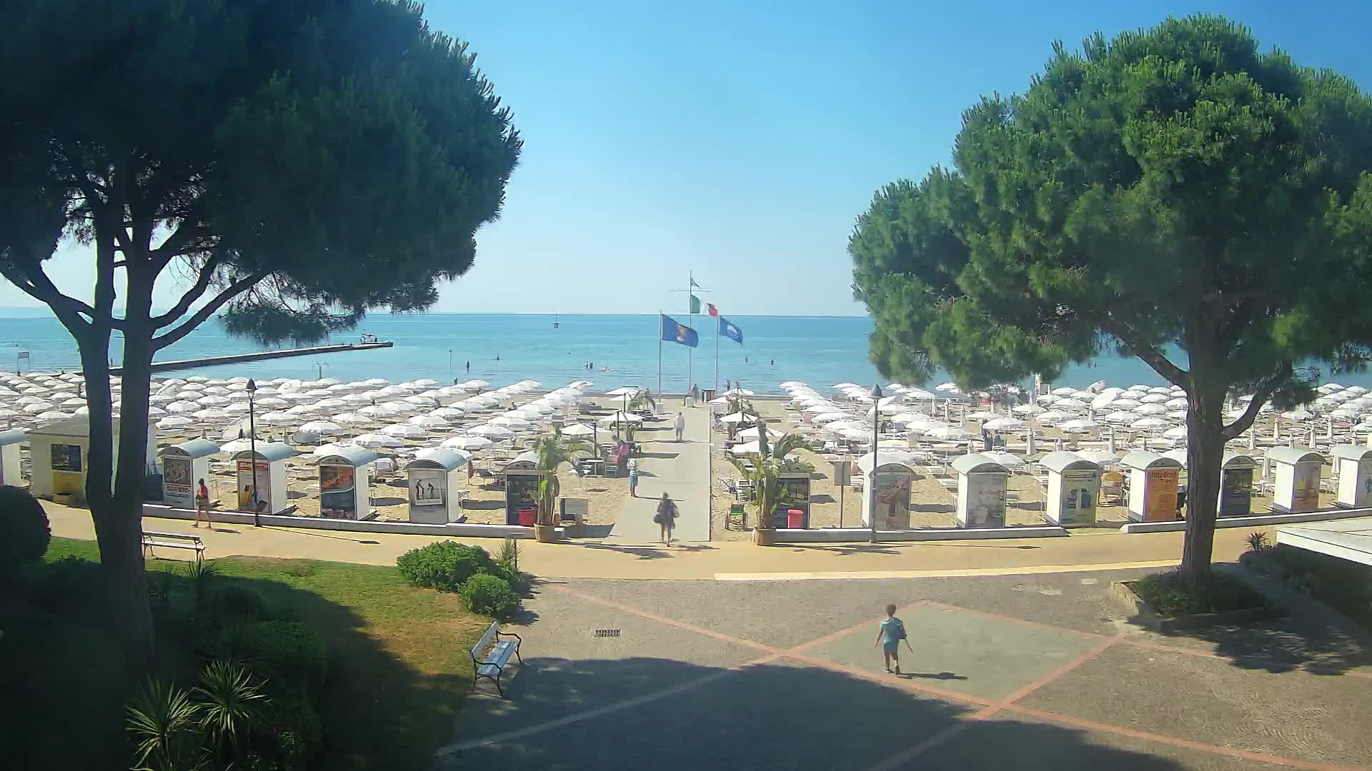 Entrée Plage Grado | Vue en Direct sur le Littoral