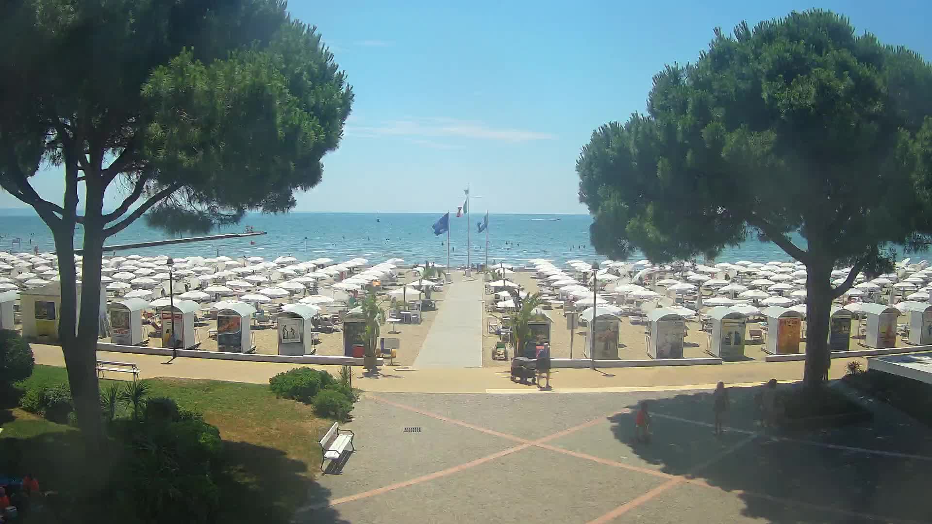 Entrée Plage Grado | Vue en Direct sur le Littoral